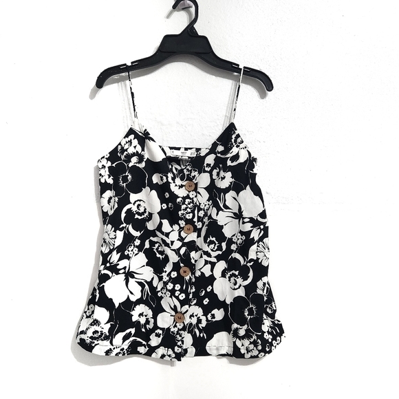 MANGO Floral Printed Button Down Camisole Top - Picture 3 of 7